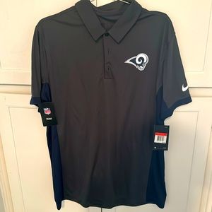 New with tag Nike men’s Los Angeles rams polo sz L